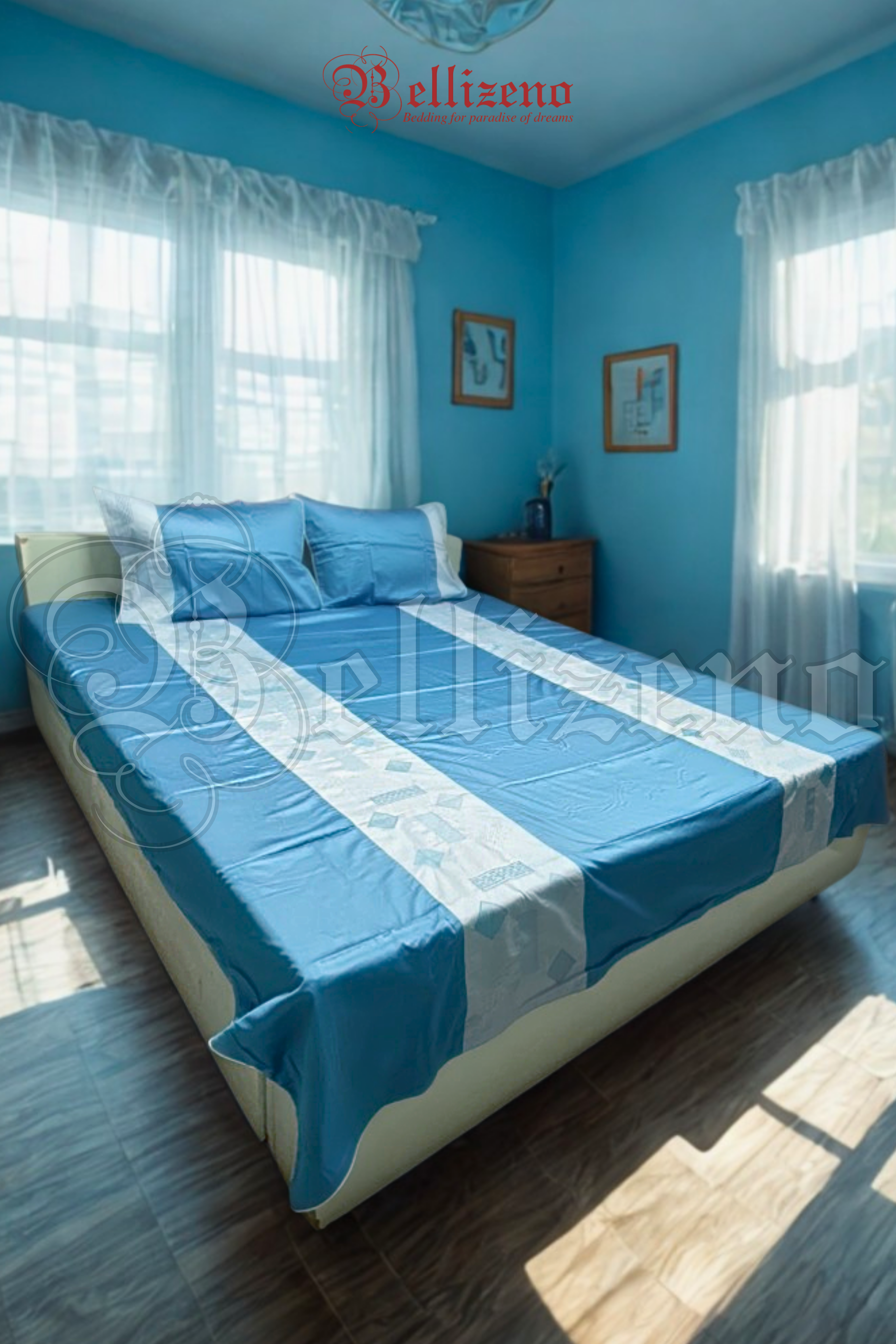 Mozaik - xanh blue + deap blue